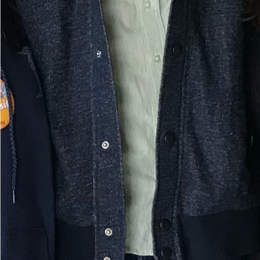 Green striped Button-Up gap shirt long sleeve